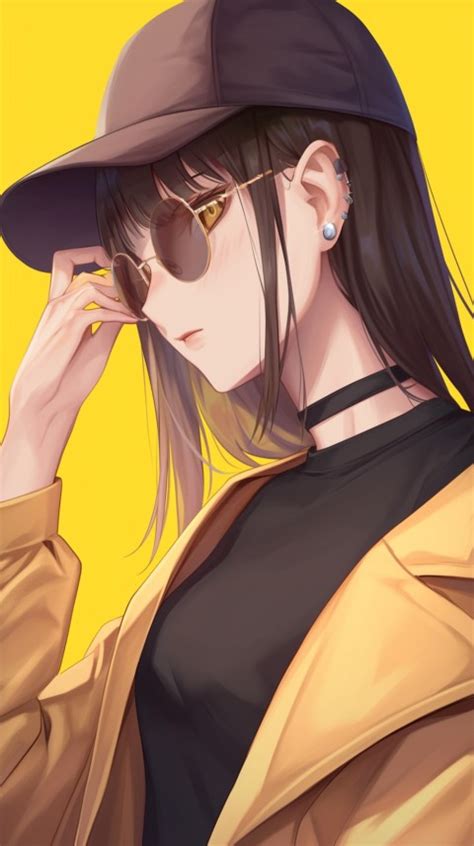 Cute Anime Girl Wearing Sunglasses Aesthetic 7 Wallpaper Images And Photos