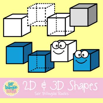 Shapes Clip Art By Ser Bilingue Rocks TPT