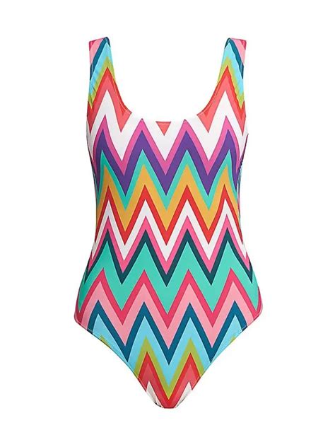 Missoni Wo Zigzag One Piece Swimsuit Zig Zag Multi Editorialist