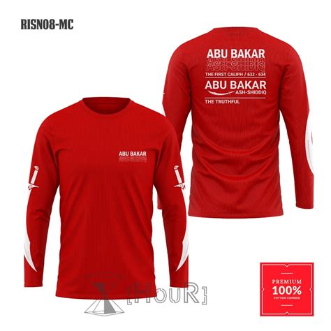 Jual Promo Kaos Dakwah T Shirt Baju Kaos Khalifah Abu Bakar Ash