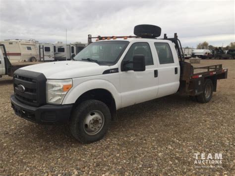 2015 Ford F350 Sd 4x4 Crew Cab Dually Flat Deck Truck In Taber Alberta Canada