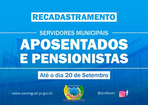 Governo Municipal Convoca Aposentados E Pensionistas Para O