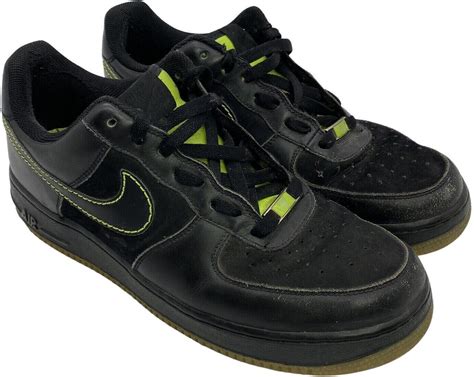 Nike Air Force 1 07 Black Volt For Sale Authenticity Guaranteed Ebay