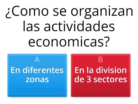 Division De Actividades Economicas En Mexico Quiz