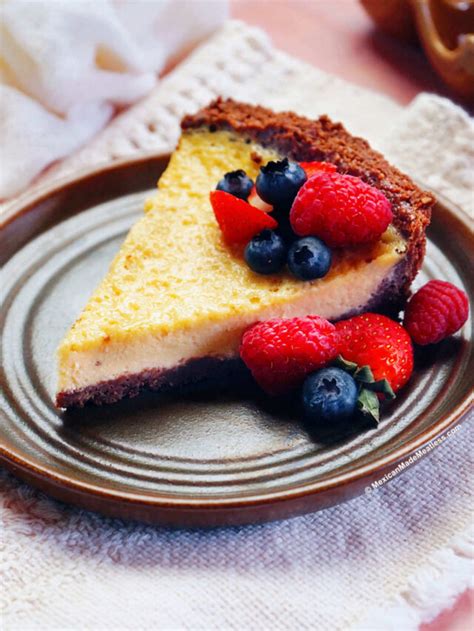 Pay De Queso Or Mexican Cheesecake With Chocolate Crust Mexican Made