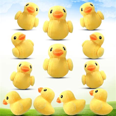 Skylety 12pc Yellow Duck Plush Set 4in Stuffed Nepal Ubuy