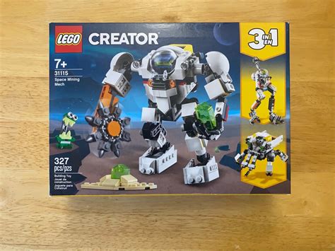 Lego Creator Space Mining Mech 3 In 1 31115 327 Pieces Age 7 New Ebay