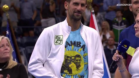 Us Open Finale Novak Djokovic Rend Hommage Kobe Bryant Pour Son