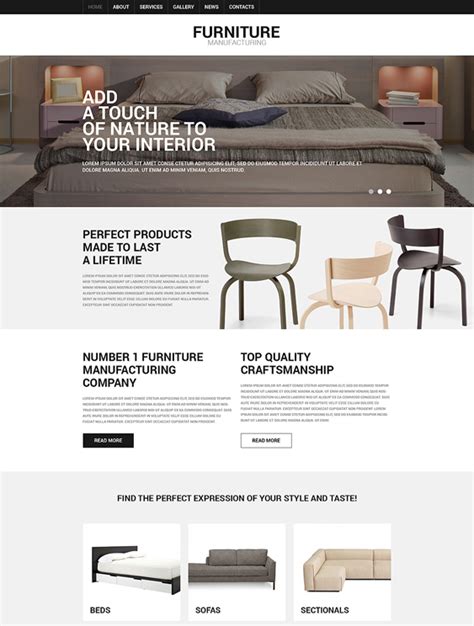 Fantastic Furniture Joomla Templates Site Bloom