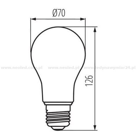 Żarówka E27 filament LED XLED A70 18W NW 18W 4000K 2450lm Kanlux 29649