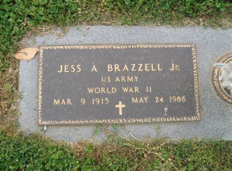 Jess A Brazzell Jr 1915 1986 Find A Grave Memorial