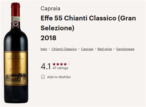 Tenuta Di Capraia 2018 Effe 55 Chianti Classico Gran Selezione Docg