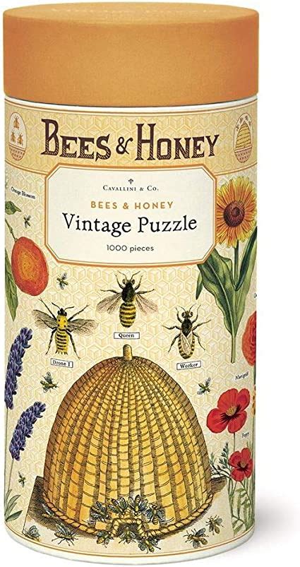 Amazon Cavallini Papers Co Bees Honey 1 000 Piece Puzzle