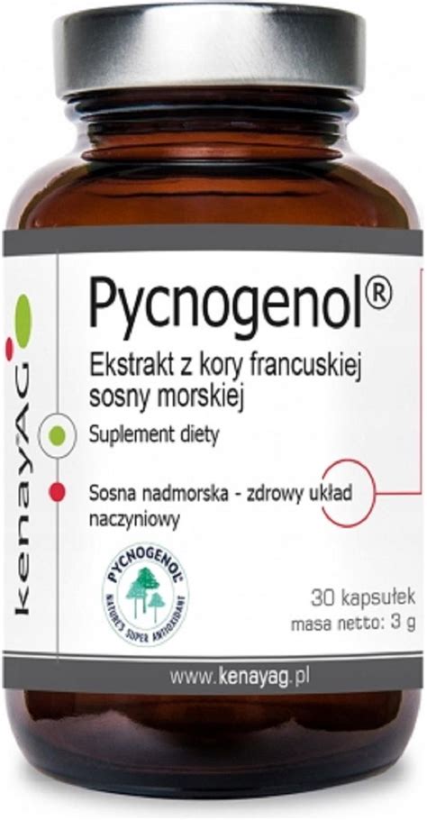 Kenay Ag Pycnogenol Ekstrakt Z Kory Francuskiej Sosny Morskiej Kaps