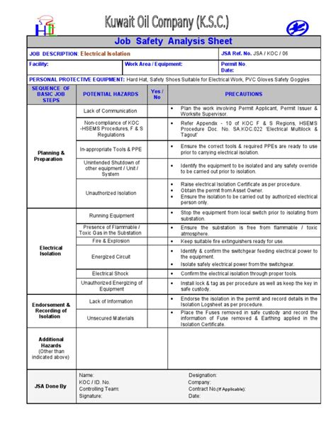 Expert Safe Isolation Procedure Safe Isolation Procedure Flow Chart with regard to Electrical ...