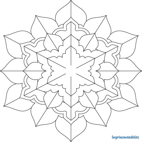 Mandala fácil 10 IMPRIME MANDALAS