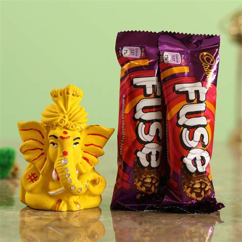 Buy Send Delicious Cadbury Fuse Chocolate Bars Festive Ganesha Idol