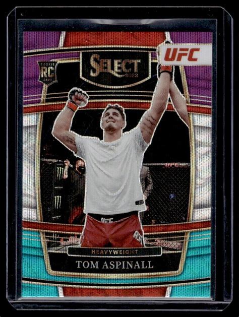 2022 Panini Select UFC Concourse Tri Color Prizm 98 Tom Aspinall RC