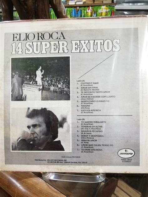 LP ELIO ROCA 14 SUPER EXITOS MRS 1922 Libreria Atlas