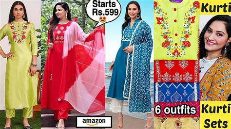 🌹amazon Kurtikurta Set Haul🌹amazon Kurtapalazoshararaduppta Sets🌹