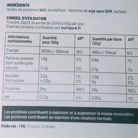 Whey Isolate Native Nutripure Avis Notre Test Complet