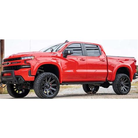 Rough Country Silverado 1500 Sf1 Smooth Fender Flares Set Of 4 2019 2020