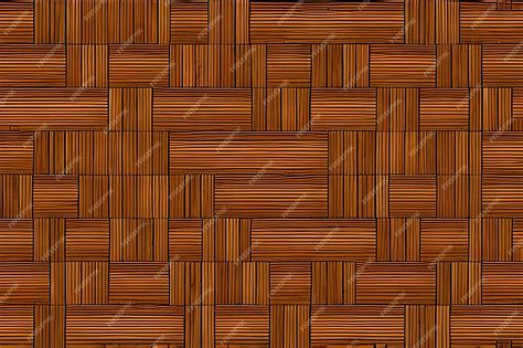 Premium AI Image | A wooden floor with a pattern of tiles.