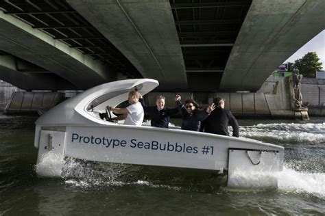 Sea Bubbles Le taxi volant a été testé sur la Seine Sciences et Avenir