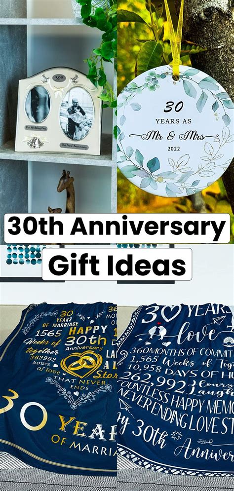 30th Anniversary Gift Ideas | 30th anniversary gifts, Anniversary gifts, 30th anniversary