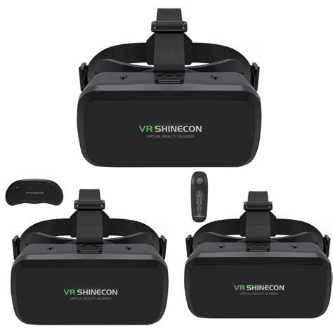 Vr Shinecon G06a B01 Handle Mobile Phone Vr Glasses 3d Virtual Reality Head Wearing Gaming