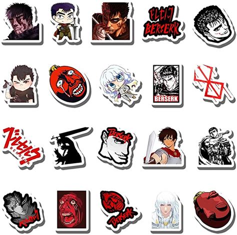 Amazon Pcs Stickers Pack Berserk Aesthetic Vinyl Colorful