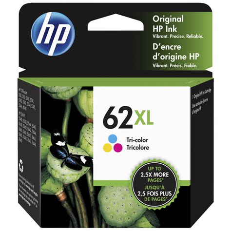 HP 62XL Tricolor Ink Cartridge HP Genuine OEM Tricolor