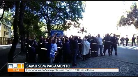 Funcion Rios Do Samu Fazem Protesto Contra Falta De Sal Rios Rj G