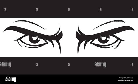 Angry look (Bad eyes) vector illustration Stock Vector Image & Art - Alamy