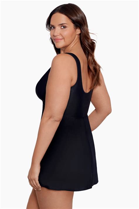 Miraclesuit Plus Size Must Haves Marais One Piece Swim Dress