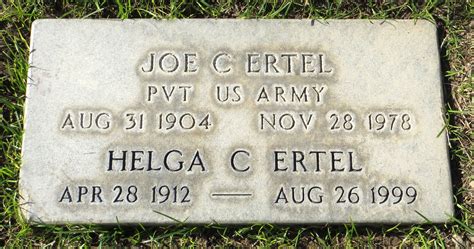 Joseph C Joe Ertel 1904 1978 Memorial Find A Grave