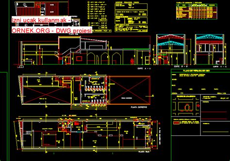 Proje Sitesi Izni uçak kullanmak Autocad Projesi