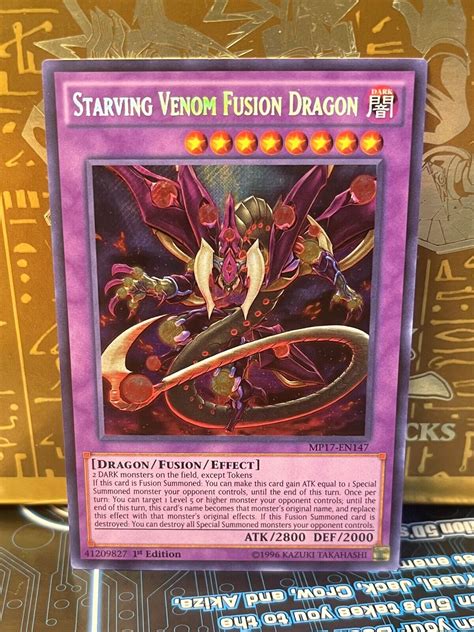 Yu Gi Oh Tcg Starving Venom Fusion Dragon Mp En St Edition