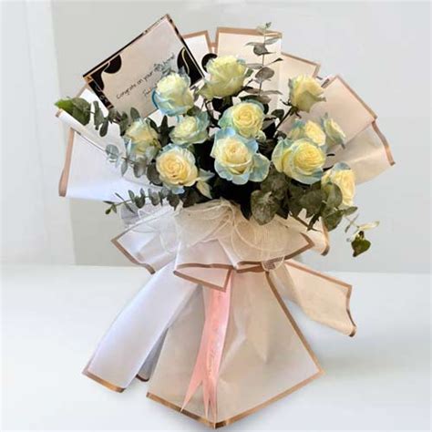 Dozen Tiffany Blue Rose Get Well Soon Flower USA