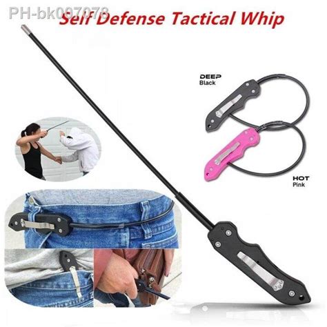 Portable Safety Tool Wire Self Defense Whip Defense Staff Portable