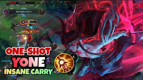 WILD RIFT YONE HOW TO ONE SHOT INSANE CARRY WILD RIFT YONE BUILD