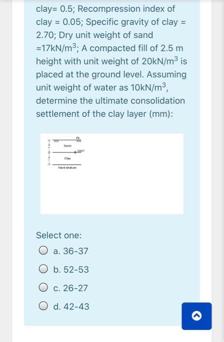 Solved An Undisturbed Soil Sample Was Taken From The Middle Chegg