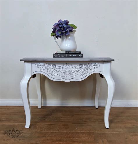 Oak End Table Grey Stained Top End Table Makeover Grey Glaze French