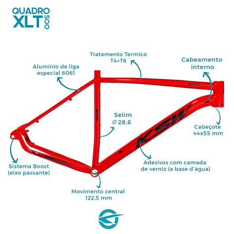 QUADRO KSW XLT 500 BOOSTXLT 500 BOOST Compre Online KSW Bikes Loja