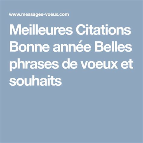 Meilleures Citations Bonne Ann E Belles Phrases De Voeux Et Souhaits