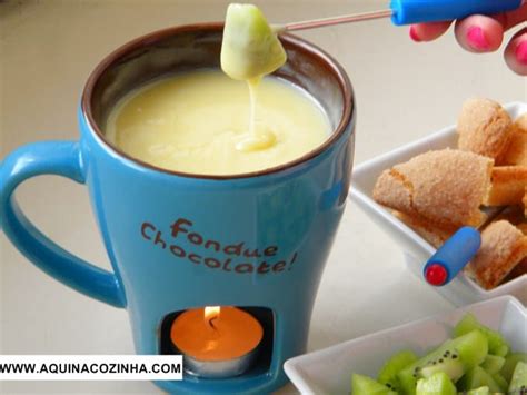 Fondue De Chocolate Branco Receita Aqui Na Cozinha