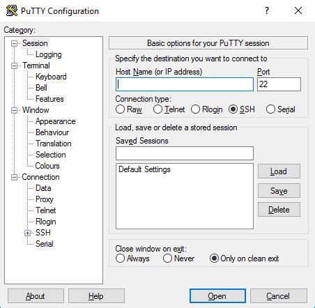 Describes How To Use Putty On Windows Installation Terminal Window