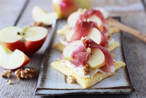 Prosciutto Wrapped Apple Triangles Recipe Cooking With Ruthie