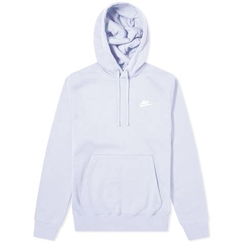 Nike Club Popover Hoody Lavender Mist And White End Au