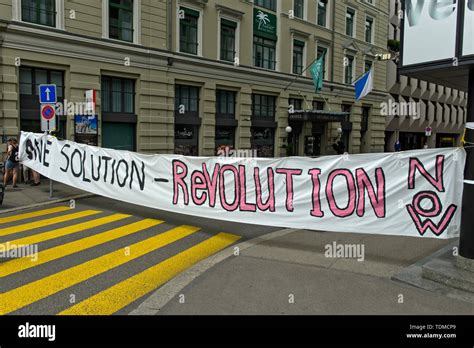 Banner Calling For Revolution Shown At The Womens Strike 14 June 2019